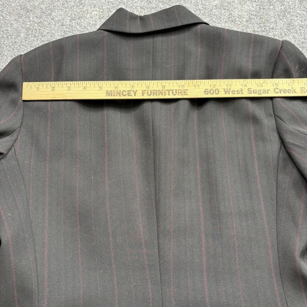 VTG Norton McNaughton Suit Blazer 12 Skirt 14 Black Pinstripe Maxi‎ Y2K Modest